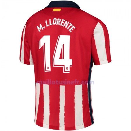 Maillot de Foot Atlético Madrid M. Llorente 14 Domicile 2020-21 Maillot de Foot Atlético Madrid M. Llorente 14 Domicile 2020-21